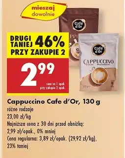 Biedronka Cappuccino czekoladowe Cafe d'or oferta