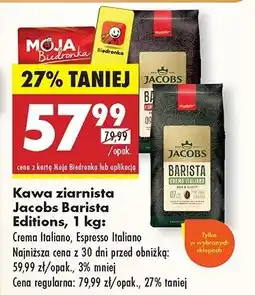 Biedronka Kawa Jacobs barista editions espresso italiano oferta