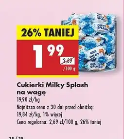 Biedronka Cukierki Milky splash toffee oferta