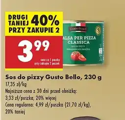 Biedronka Sos do pizzy z przyprawami Gustobello oferta