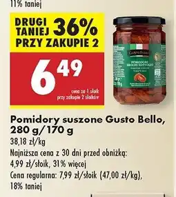 Biedronka Pomidory suszone Gustobello oferta