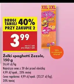 Biedronka Żelki spaghetti mango Mieszko zozole oferta