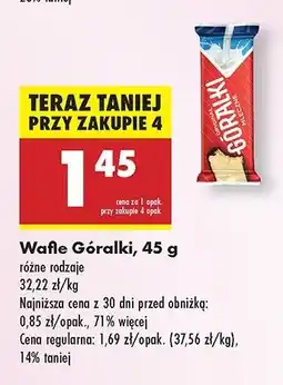 Biedronka Wafelek mleczny Góralki oferta