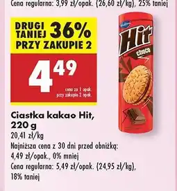 Biedronka Ciastka czekoladowe Hit Hit bahlsen oferta