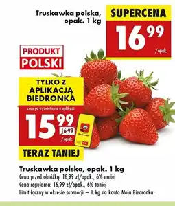 Biedronka Truskawki polskie oferta