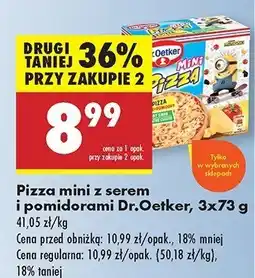 Biedronka Pizza mini minionki Dr. oetker oferta