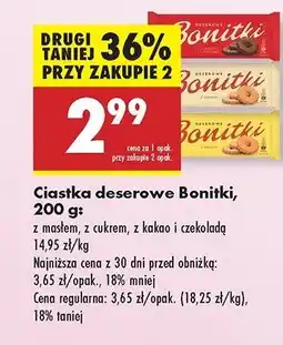 Biedronka Ciastka z cukrem Bonitki oferta