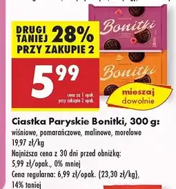 Biedronka Ciastka paryskie morelowe Bonitki oferta