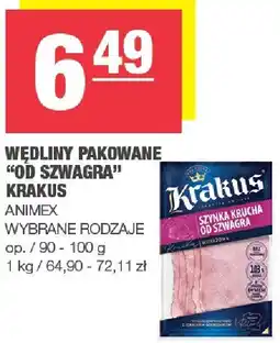 Spar Wędliny pakowane Od Szwagra Krakus oferta