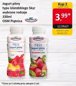 Market Point Jogurt pitny Skyr truskawka i kiwi 330ml OSM Piątnica oferta