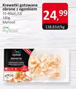 Market Point Krewetki gotowane obrane z ogonkiem 180g MyFood oferta