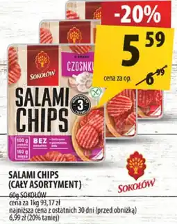 Arhelan Salami chips 120g Sokołów oferta