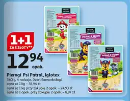 Auchan Pierogi z mięsem psi patrol Iglotex proste historie oferta