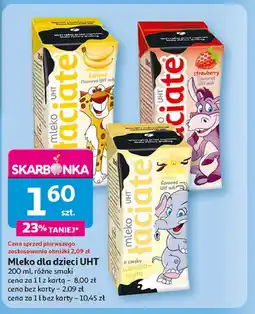 Auchan Mleko bananowe Łaciate oferta
