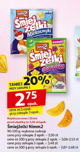 Auchan Żelki Nimm2 śmiejżelki mlekosmyki oferta