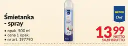 Makro Śmietanka spray 500ml Metro Chef oferta