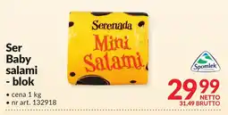 Makro Ser Baby salami blok 1kg Spomlek oferta