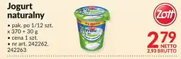Makro Jogurt naturalny 370g Zott oferta