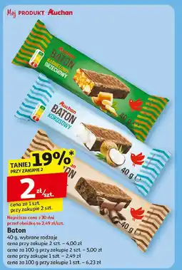 Auchan Baton orzechowy Auchan różnorodne (logo czerwone) oferta