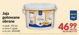 Makro Jaja gotowane obrane 40 szt. Metro Chef oferta