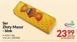 Makro Ser Złoty Mazur blok 1kg Mlekpol oferta