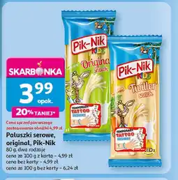 Auchan Paluszki serowe original Pik-nik kids oferta