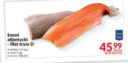 Makro Łosoś atlantycki - filet trym D METRO Chef oferta