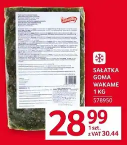 Selgros Sałatka goma wakame 1 kg Selgros oferta