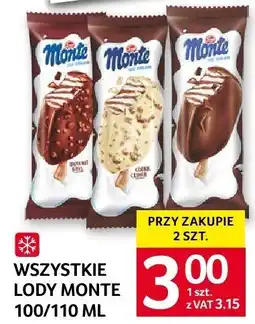 Selgros Lody Monte czekoladowe 100ml oferta