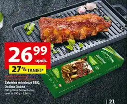 Auchan Żeberka wolno gotowane miodowe bbq Dolina dobra oferta