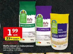 Auchan Wafle ryżowe wieloziarniste Auchan pewni dobrego oferta