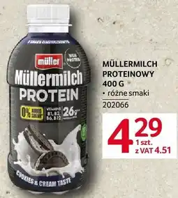 Selgros Müllermilch proteinowy 400g oferta