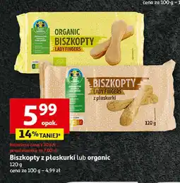 Auchan Biszkopty lady fingers organic Auchan pewni dobrego oferta
