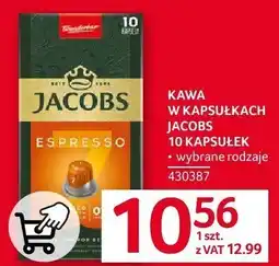 Selgros Kawa w kapsułkach Jacobs Espresso 10 szt oferta