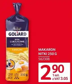 Selgros Makaron nitki 250g Goliard oferta