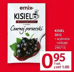 Selgros Kisiel czarna porzeczka 30g Emix oferta