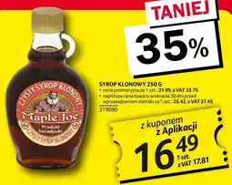 Selgros Syrop klonowy 250g Maple Joe oferta
