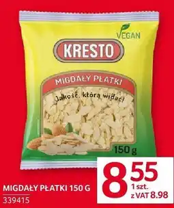 Selgros Migdały płatki 150g Kresto oferta