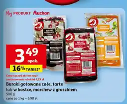 Auchan Buraki gotowane całe Auchan różnorodne (logo czerwone) oferta