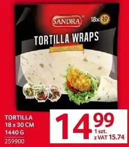 Selgros Tortilla 18x30 cm 1440g Sandra oferta