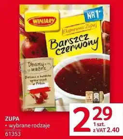 Selgros Zupa barszcz czerwony Winiary oferta