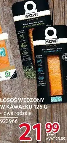 Selgros Łosoś wędzony w kawałku 125g Mowi oferta
