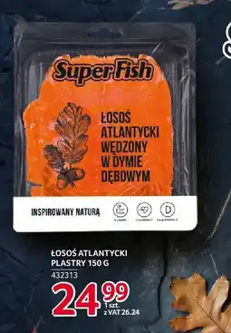 Selgros Łosoś atlantycki plastry 150g SuperFish oferta