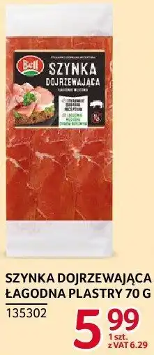 Selgros Szynka dojrzewająca łagodna plastry 70 g Bell oferta