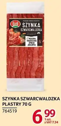 Selgros Szynka szwarcwaldzka plastry 70 g Bell oferta
