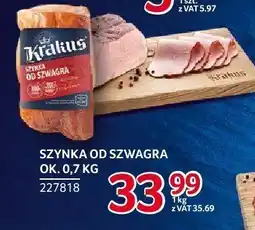 Selgros Szynka od szwagra ok. 0,7kg Krakus oferta