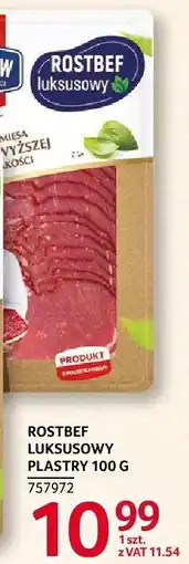 Selgros Rostbef luksusowy plastry 100 g Łuków oferta
