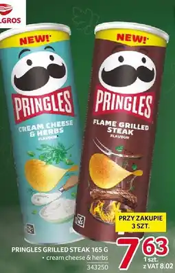 Selgros Chipsy Pringles flame grilled steak 165g oferta