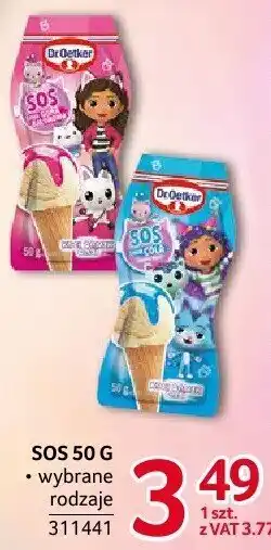 Selgros Sos Dr. Oetker 50g wybrane rodzaje oferta
