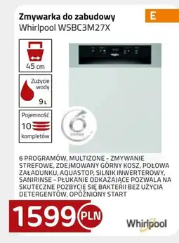 Kakto Zmywarka do zabudowy Whirlpool oferta